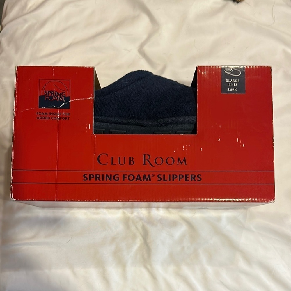 Ryanblu Blue Spring Foam Slippers size XL (11-12) NIB